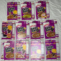 1990&#39;s-2000&#39;s Empty Raisin Bran 20OZ Cereal Boxes Lot of 11 SKU U199/228 - £27.64 GBP