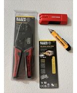 Klein Tools 3005CR Crimper, Non-contact Voltage Tester + Craftsman Stud ... - $60.24