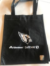 Arizona Cardinals Black Tote Grocery Bag New Albertsons Safeway NFL Foot... - $7.91