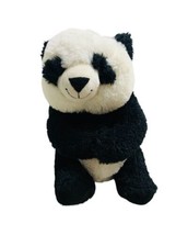 Stuffed Plush Panda Bear Mom Black White 10&quot; Rattle Crinkle Spark Create Imagine - £11.48 GBP