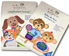 Baby Einstein DVD Lot 2 Neighborhood Animals &amp; Baby da Vinci New Sealed - £28.34 GBP