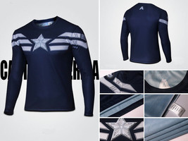 Multi Style Captain America Golden Age Winter Soldier Tee Sport Jersey - £10.48 GBP+