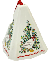 Vintage Jasco Porcelain Christmas Scented Goose Tree Ornament 3 x 3.5 - £7.40 GBP