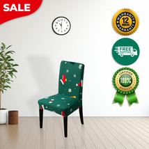 Anyhouz Chair Cover Green Christmas Socks Holiday Design with Anti-Dirt  - $326.19 MXN