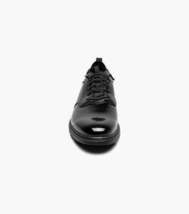 Stacy Adams Spyre Plain Toe Elastic Lace Up Shoes Black Patent 25715-004 image 7