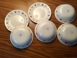 Corelle Hometown lot bowls and plates red hearts - $18.99