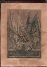 Antique Poster Austria-Hungary Fahnen Flags and Standards 1700-1743 Mili... - £28.92 GBP