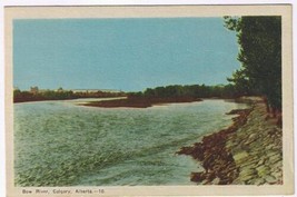 Postcard Bow River Calgary Alberta PECO - $2.96