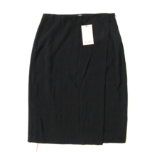 NWT MM. Lafleur Logan in Black Crinkle Crepe Faux Wrap Pencil Skirt 8 - $52.00