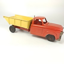 Vintage 1950s Hubley Die Cast Dump Truck 9.5” Red Yellow Model 470-58-2 - $49.49