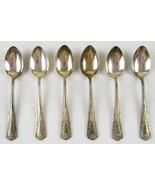 NTSK & Co. A, Set of Six 4.5" Silverplate Demitasse Spoons - $31.84
