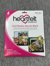 Heartfelt Creations Card Shadow Box Set Black HCBC1-456-1 4 pcs Cardmaking - $14.84