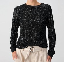 Sanctuary sparkle together top in BLACK SEQUIN - size S - $74.25