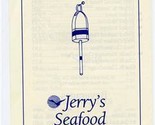 Jerry&#39;s Seafood &amp; Ice Cream Menu Route 28 West Yarmouth Massachusetts - $17.82
