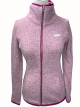 Old Navy Active ladies long sleeve mock full zip pink fleece lined jacket Small - £18.15 GBP