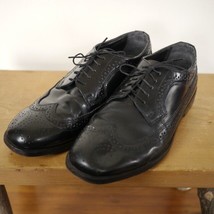 Nunn Bush Genuine Black Leather Mens Dress Wingtips Brogues 8.5M 42 - $36.99
