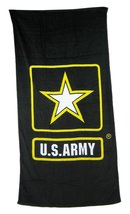 U.S. Army Flag Cotton Beach Towel 30&quot; X 60&quot; - £18.07 GBP