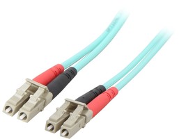 STEREN 450FBLCLC3 9.8ft Aqua OM4 Duplex Multimode Fiber Optic Cable - 10... - £50.03 GBP