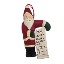 Letter to Santa Claus Ornament Wooden Christmas List Holiday Hanging Toy... - $193.41 MXN