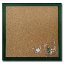 Bulletin Cork Board 13x13 Overall Size with Green Frame - £19.78 GBP