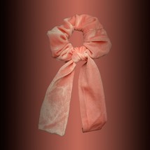 Pink Velvet Scrunchie with Velvet  Scarf - £5.49 GBP