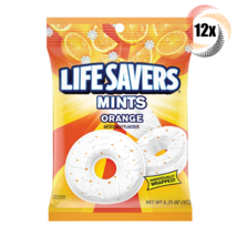 12x Bags Lifesavers Orange Flavor Mints Candy Peg Bags | 6.25oz | Fast Shipping - £33.08 GBP