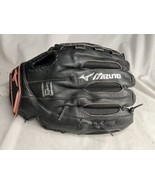 Mizuno Finch GPP 1257D3 LHT 12.5&quot; Leather Softball Glove Mitt Black &amp; Pink - £21.79 GBP