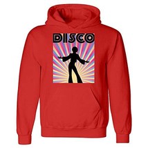 Kellyww Disco 70&#39;s Retro Dancing Dancer Party Costume - Hoodie Red - £47.06 GBP