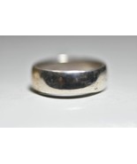 Plain band stacker ring wedding sterling silver women men  size 6 - $709.59 MXN
