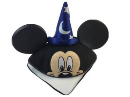Disney Fantasia Sorcerer Wizard Mickey Mouse Ears Hat Adult OS - £11.85 GBP