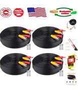 Siamese 4x100FT BNC Cables - High-Quality Surveillance Video &amp; Power Sol... - $1,216.52 MXN