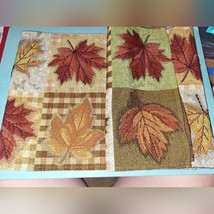 Fall Leaf Theme Table Runner &amp; 4 matching placemats set - $418.71 MXN