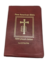 New American Bible Saint Joseph Edition Illustrated 1992 Soft Imitation Leather - £25.84 GBP