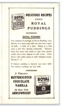 Vtg Standard Brands Arrowroot Royal Pudding Advertising Recipe Booklet F... - £11.85 GBP