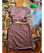 Small Women&#39;s Acelitt Brown Skirt &amp; Shirt Set - £10.90 GBP