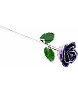 Lacquered Purple Rose with Platinum Trim - €112,14 EUR