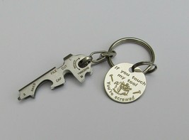 8 in 1 Multi Function Tool Key Ring with Personalized 25mm Key Tag Designed 4 U - £15.75 GBP