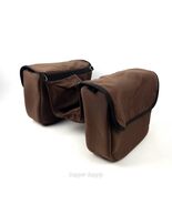 Leather Insulated Nylon Trail Gear Saddle Bag Brown  - $93.05
