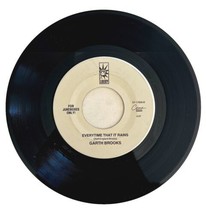 Garth Brooks Everytime It Rains Jukebox Promo 1989 Vinyl 45 Record 7&quot; 45BinA - £15.92 GBP