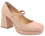 Sun + Stone Women Mary Jane Heels Vanecia Size US 10M Rose Pink Microsuede - $32.67