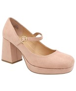 Sun + Stone Women Mary Jane Heels Vanecia Size US 10M Rose Pink Microsuede - £26.11 GBP