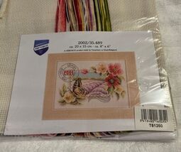 NIP Vervaco Counted Cross Stitch Kit #T51250 Butterfly Flowers 8”x 6” - ... - $454.38 MXN