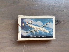 Carte da gioco vintage TWA Advertising Lockheed 1649- 1957 - $8.10
