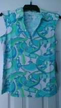 NWT Ladies IBKUL Karin Seafoam Sleeveless Golf Tennis Shirt - M &amp; XL UPF 50 - £47.17 GBP