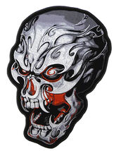 VAMPIRE SKULL HEAD EMBRODIERED PATCH P5070 biker skulls  new bikers item... - $8.12