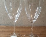 2 Vera Wang Wedgwood Vera Lace Bouquet Iced Beverage Glasses 8&quot; - £55.03 GBP
