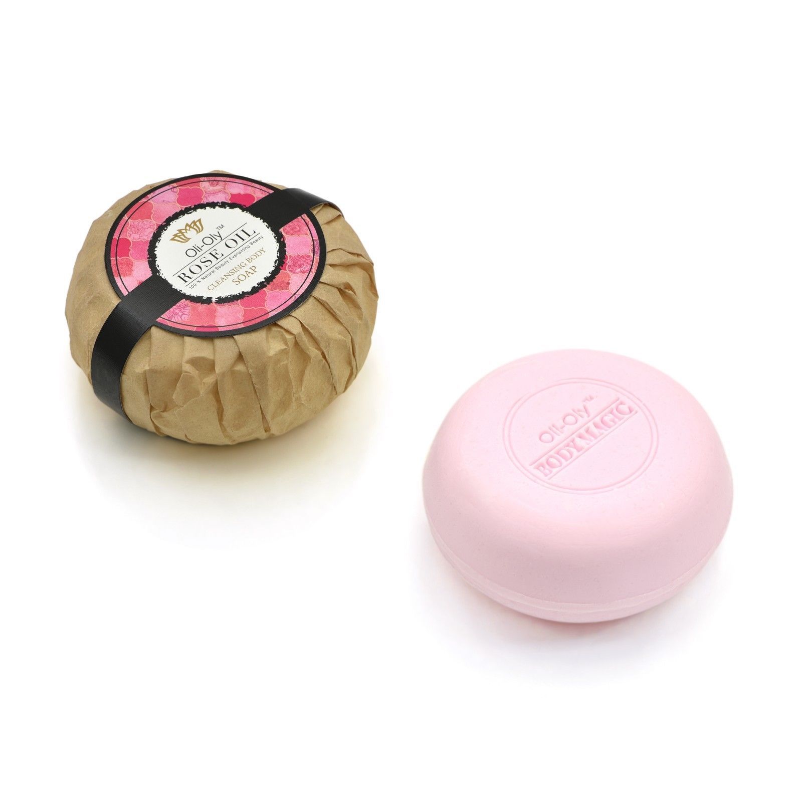 Natural Cleansing Body Soap with ROSE Oil 100 g by Oli-Oly Gifts for Girls Item image 2