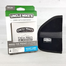 Uncle Mike&#39;s 87444 Inside the Pocket Holster Subcompact 9mm 40 Autos Size 4 NEW - £9.73 GBP