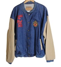 Three Rivers Authentic Denim Jacket Men 2XL Lost In The 50s Logo USA Mad... - $99.02