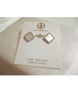 Giani Bernini 1/2&quot; Sterling Silver Pave Mother-of-Pearl Stud Earrings F3... - $822.50 MXN